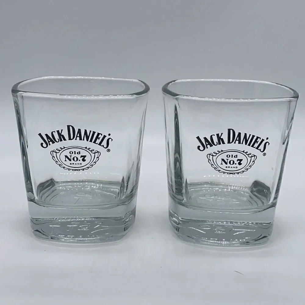 Jack Daniels Glass Whiskey Glasses Set of 2